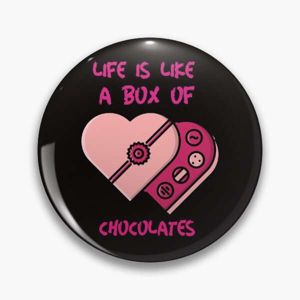 Item preview, Life is Like a Box of Chocolates. Cute stylish feminine design with two heart shaped cakes. designed and sold by Evartdesign.