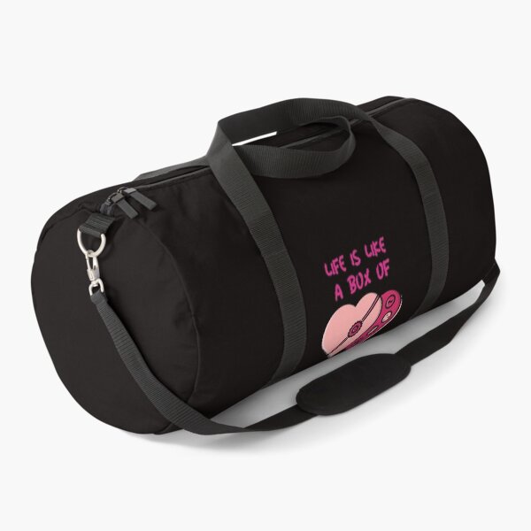 Item preview, Life is Like a Box of Chocolates. Cute stylish feminine design with two heart shaped cakes. designed and sold by Evartdesign.
