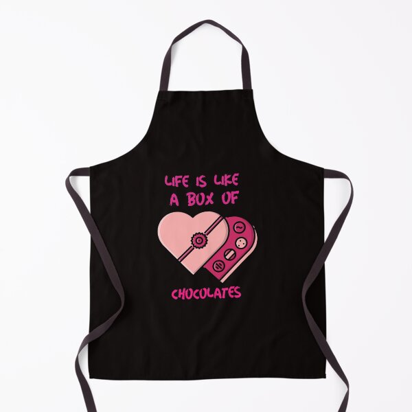 Item preview, Life is Like a Box of Chocolates. Cute stylish feminine design with two heart shaped cakes. designed and sold by Evartdesign.