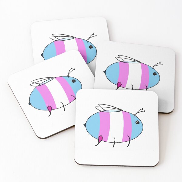 Item preview, Trans Pride Bee designed and sold by LunarDoodles.