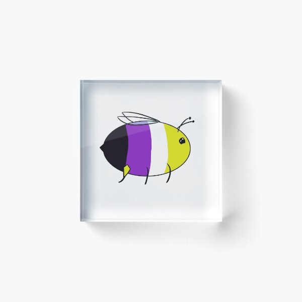 Item preview, Non-Binary Pride Bee designed and sold by LunarDoodles.