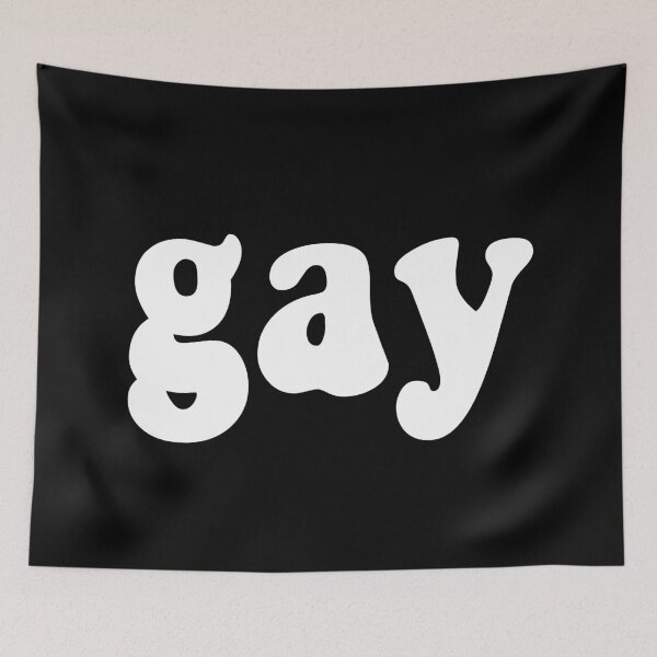 Item preview, gay (black and white bold) designed and sold by emcazalet.