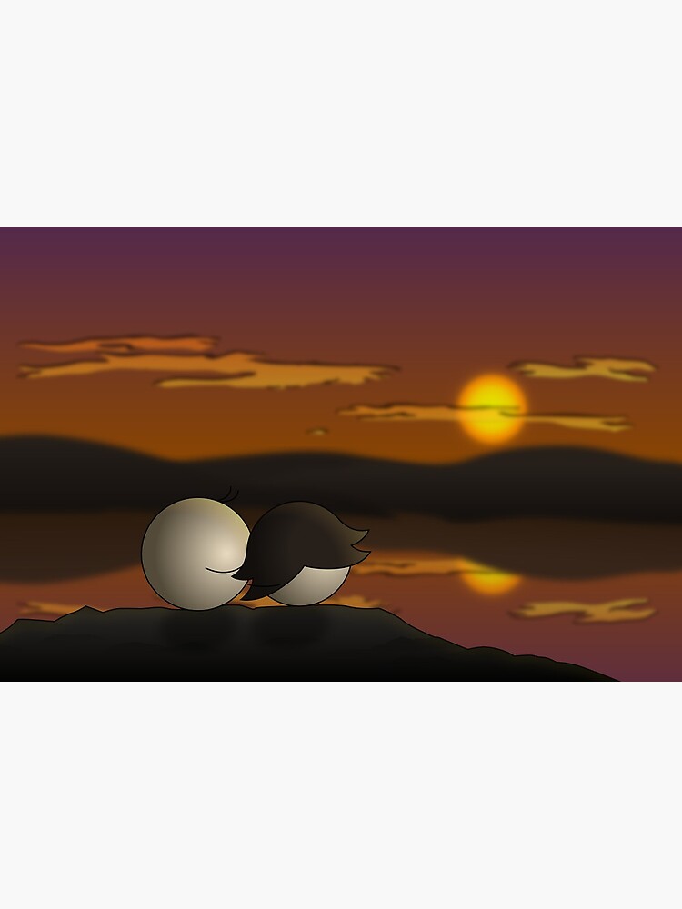 Pea Sunset - two lof bees by Cheeseness