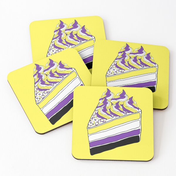 Item preview, Nonbinary Pride Cake designed and sold by loki-doki-choki.
