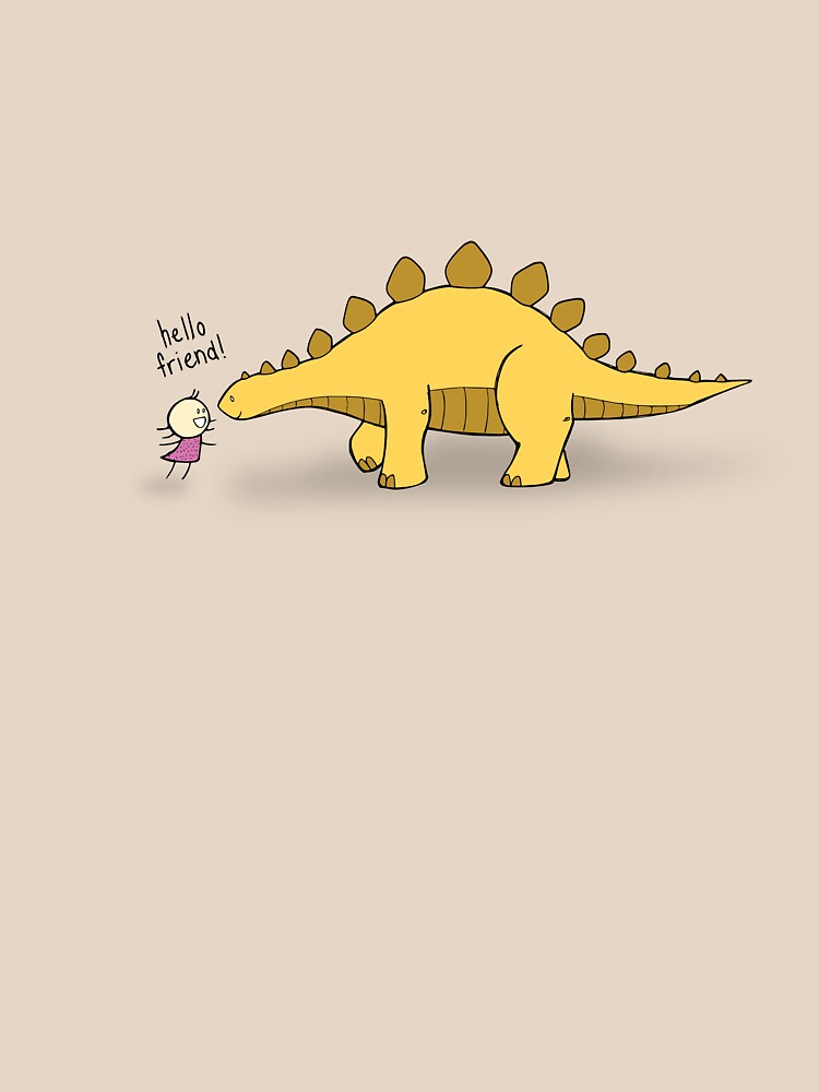 Hello Friend (Dinosaur) - two lof bees by Cheeseness