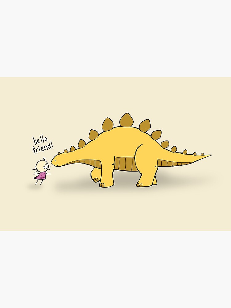Hello Friend (Dinosaur) - two lof bees by Cheeseness