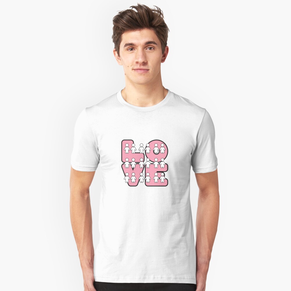 Four Letters (alternate design) - two lof bees Slim Fit T-Shirt