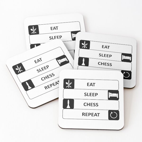 Item preview, Eat Sleep Chess Repeat Hobby designed and sold by AndiHK.