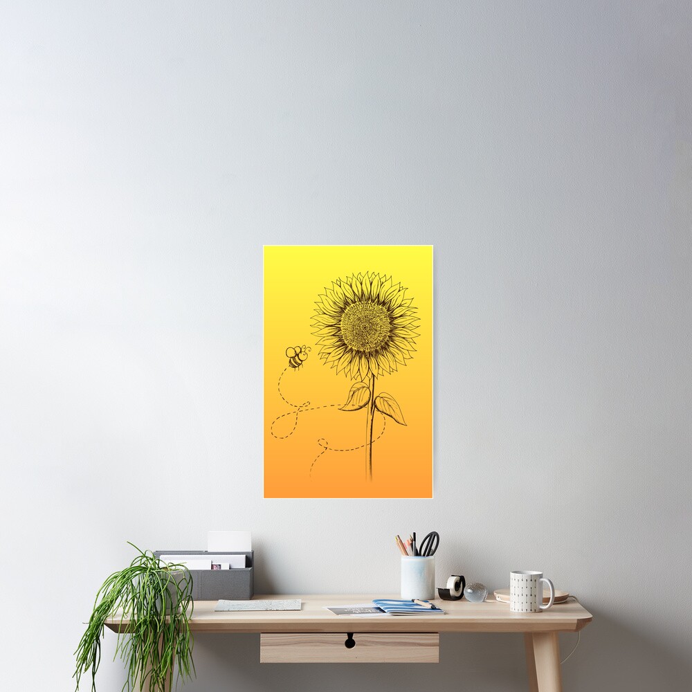 Sunny Bee - two lof bees Poster
