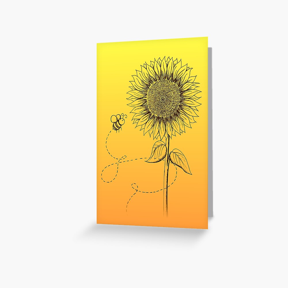 Sunny Bee - two lof bees Greeting Card