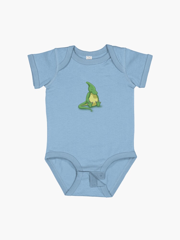 Thumbnail 1 of 2, Baby One-Piece, Little Parasaurolophus - two lof bees designed and sold by Cheeseness.