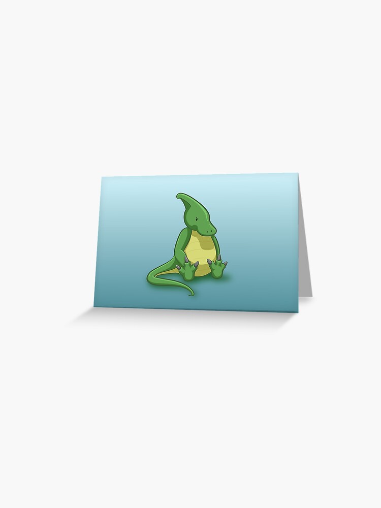 Thumbnail 1 of 2, Greeting Card, Little Parasaurolophus - two lof bees designed and sold by Cheeseness.