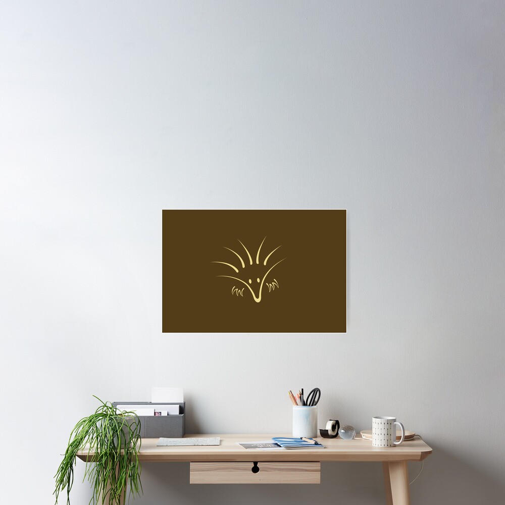 Hug An Echidna - two lof bees Poster