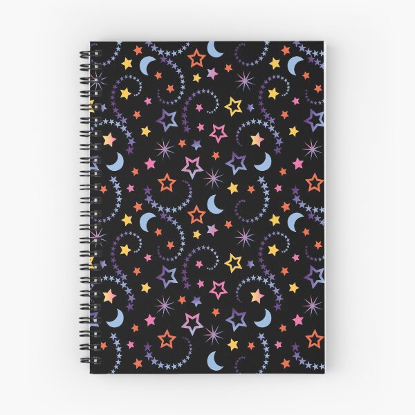 Item preview, Colorful stars and blue moons patterns designed and sold by patternartlover.