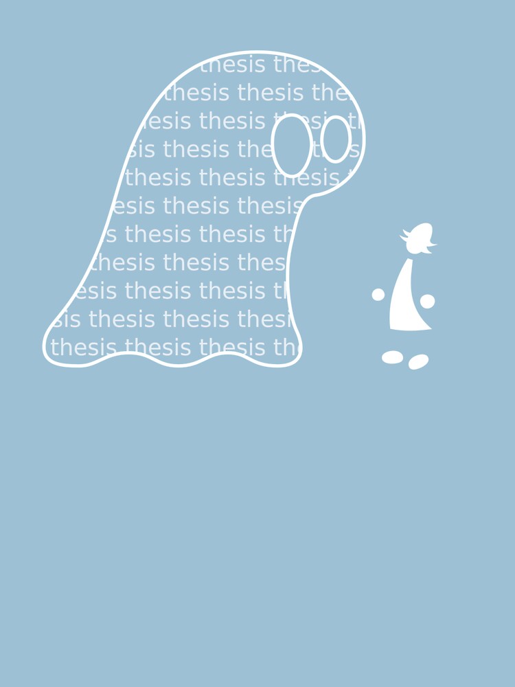 Thumbnail 7 of 7, Essential T-Shirt, Thesis Monster (white) - two lof bees designed and sold by Josh Bush.