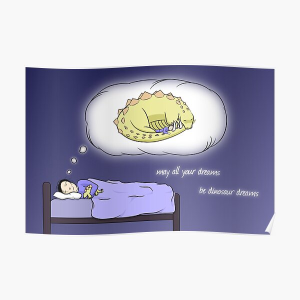 Dinosaur Dreams - two lof bees Poster