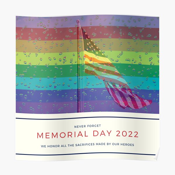 Memorial Day Pride Lgbt Community Merch Lgbtqia Poster By