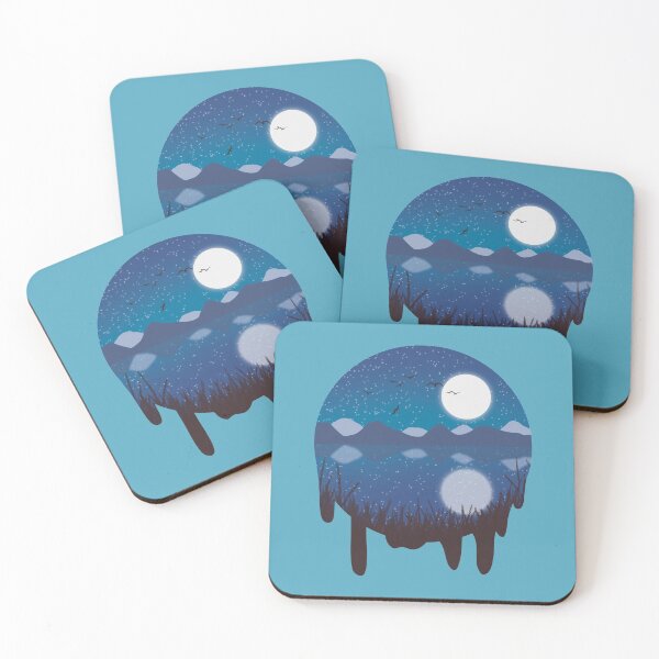 Item preview, Night scene painting in a circle designed and sold by Amer Artist.
