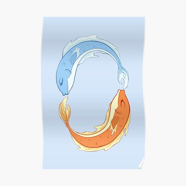 Two Fish - two lof bees Poster