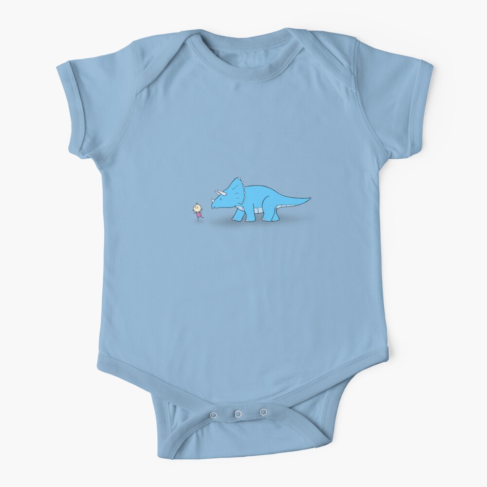 Hello Triceratops Baby One-Piece