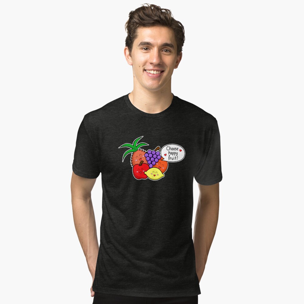 Happy Fruit - two lof bees Tri-blend T-Shirt