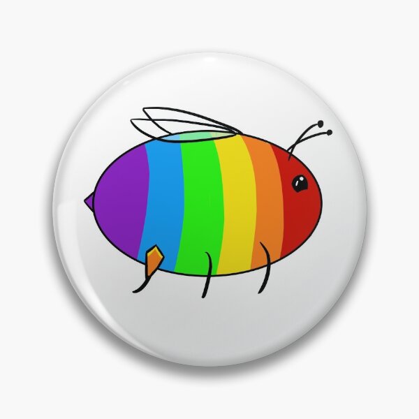 Artikelvorschau, Regenbogenstolzbiene entworfen und verkauft von LunarDoodles.