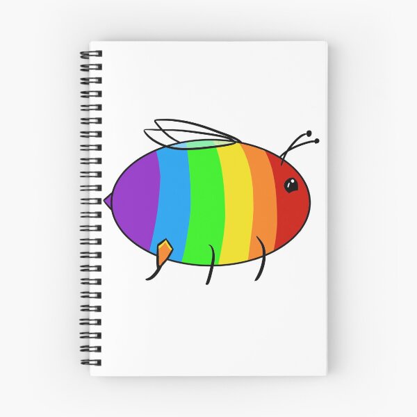 Item preview, Rainbow Pride Bee designed and sold by LunarDoodles.