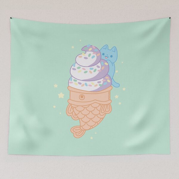 Item preview, Blue Cat Taiyaki designed and sold by Melissa Baldwin.