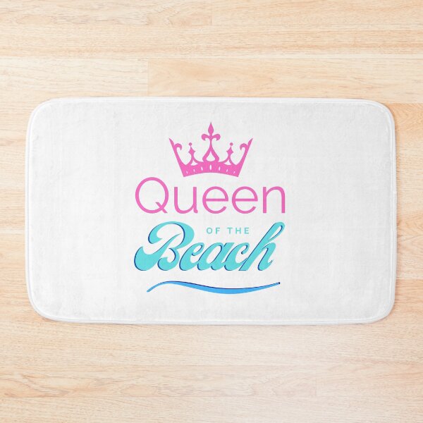 Item preview, Summer Vibes Queen Beach Pun in Pink Blue designed and sold by NavyOx.