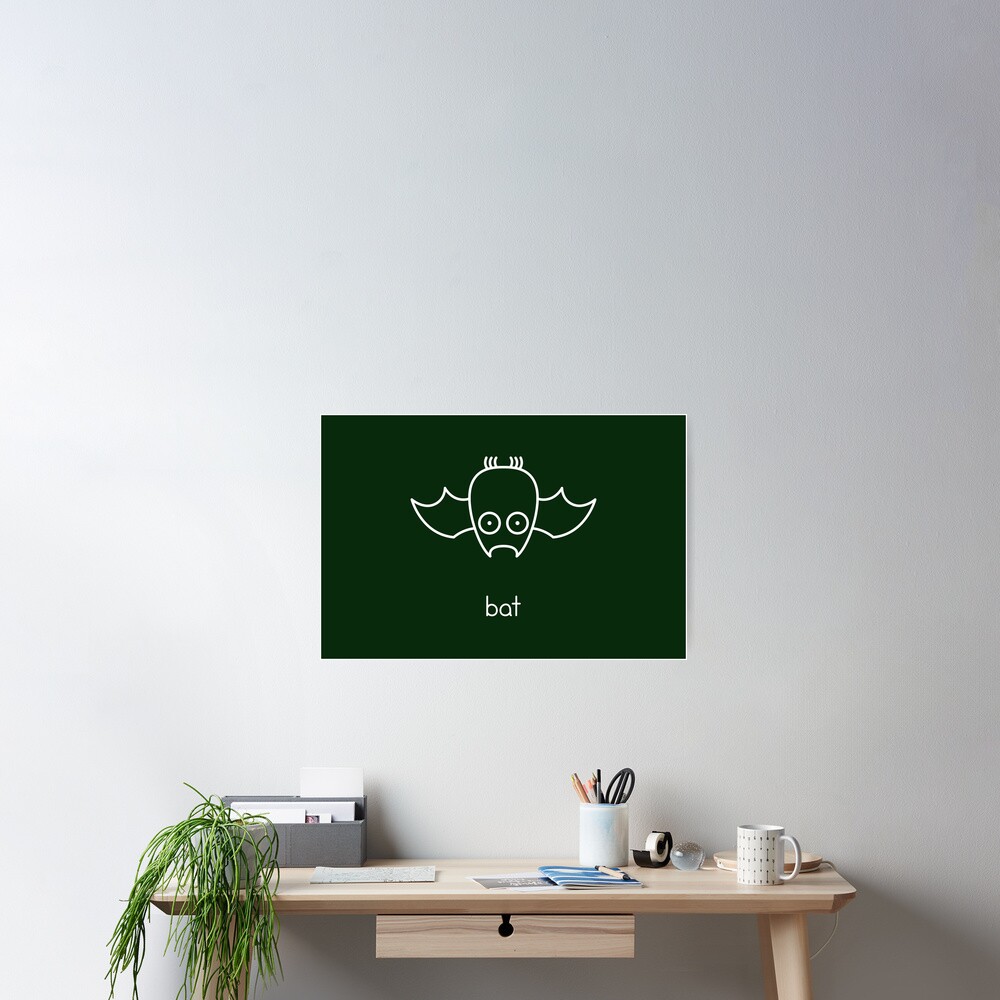 Bat - two lof bees Poster
