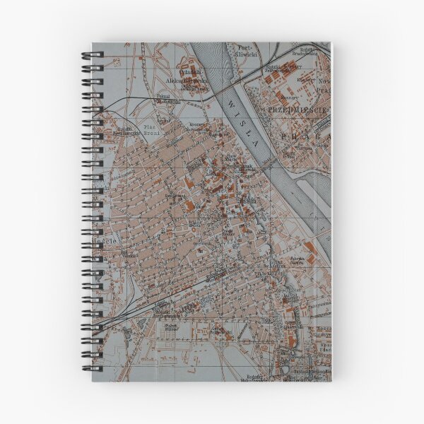 Item preview, Vintage Map of Warsaw Poland (1914) designed and sold by BravuraMedia.