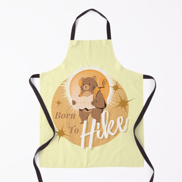 Item preview, Born to Hike - Cute Bear sunshine yellow - Lake District designed and sold by WildBerryArt.