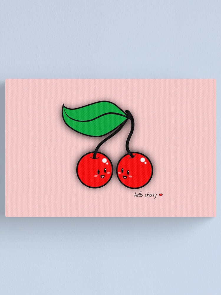 Alternate view of Hello Cherry - two lof bees Canvas Print