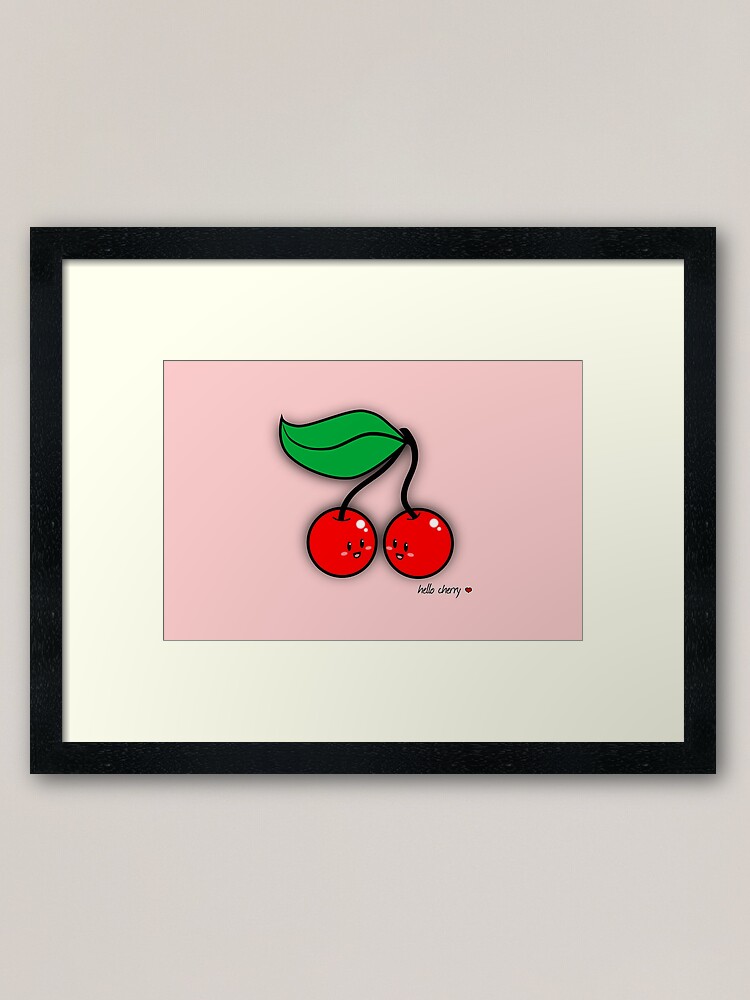 Alternate view of Hello Cherry - two lof bees Framed Art Print