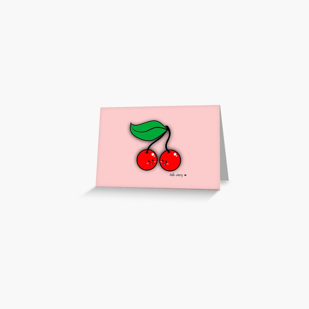 Hello Cherry - two lof bees Greeting Card