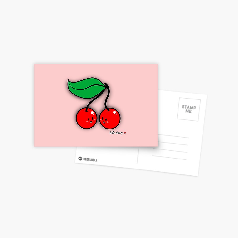 Hello Cherry - two lof bees Postcard