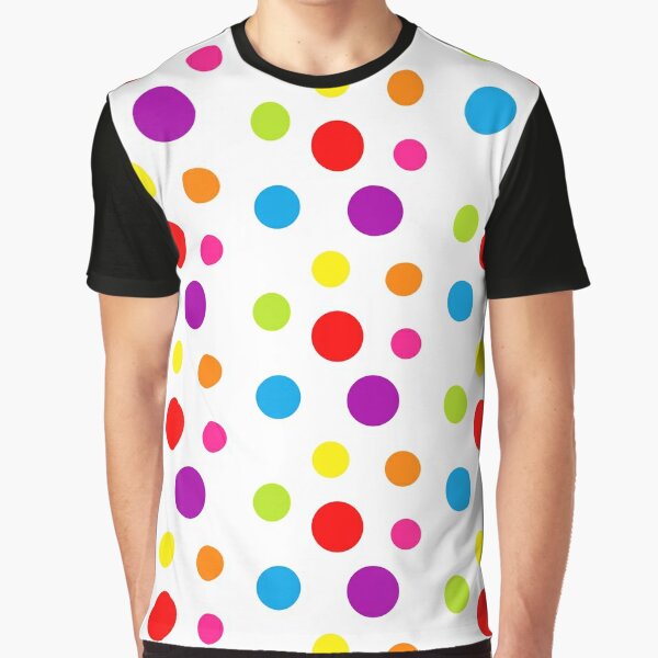 Colorful polka dot tee t shirt | a look beyond compare