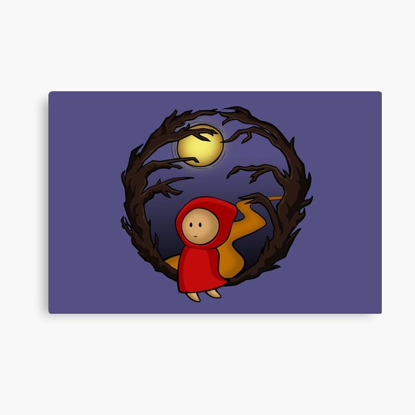 Girl In The Woods (blue) - two lof bees Canvas Print
