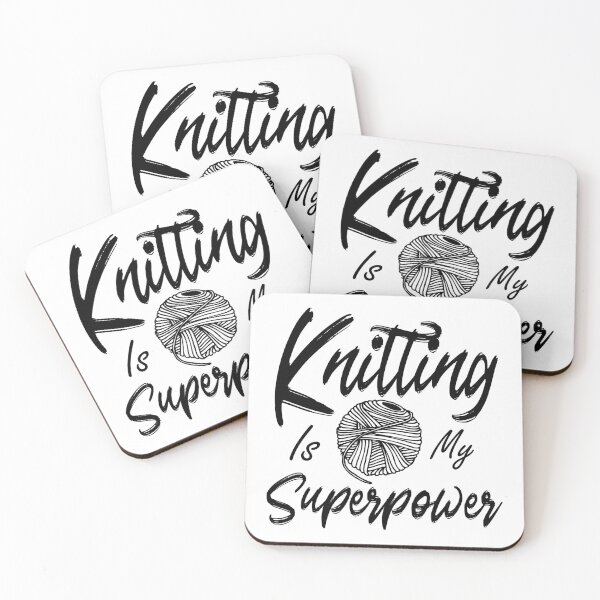 Item preview, Knitting is my Superpower designed and sold by cfspider.