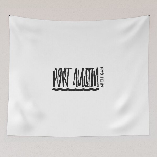 Item preview, Port Austin Michigan Artsy Black Design designed and sold by Eleven-K.