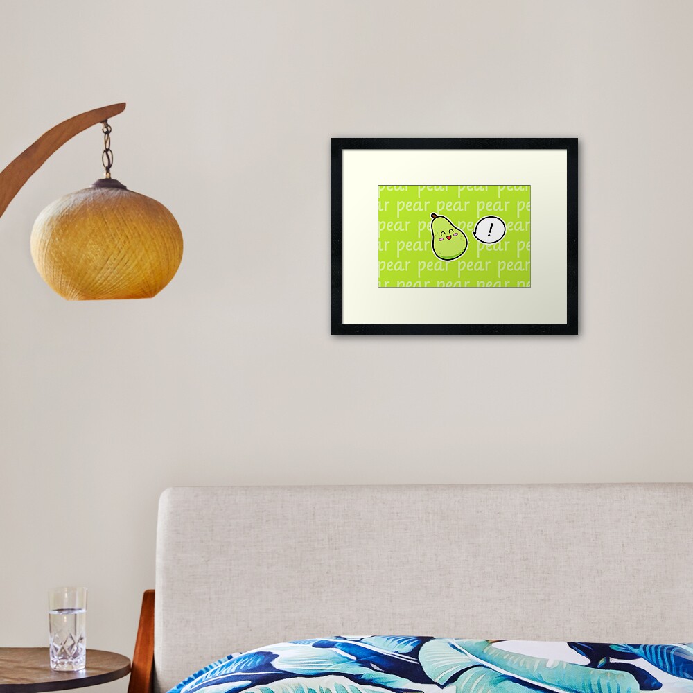 Happy Pear - two lof bees Framed Art Print