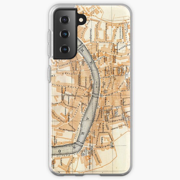 Vintage Map of Pisa Italy (1913) Samsung Galaxy Soft Case
