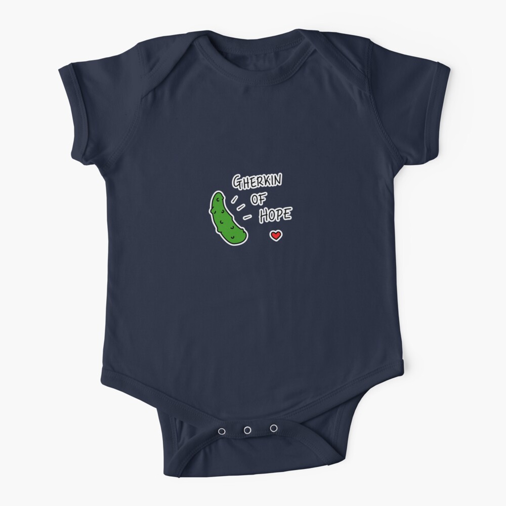 Gherkin Of Hope - two lof bees Baby One-Piece