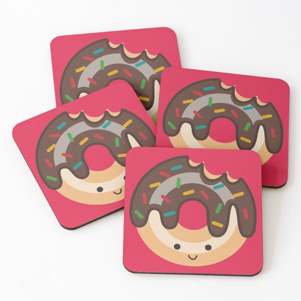 Item preview, Colorful Kawaii Chocolate Glazed Donut Pattern designed and sold by Zooone.