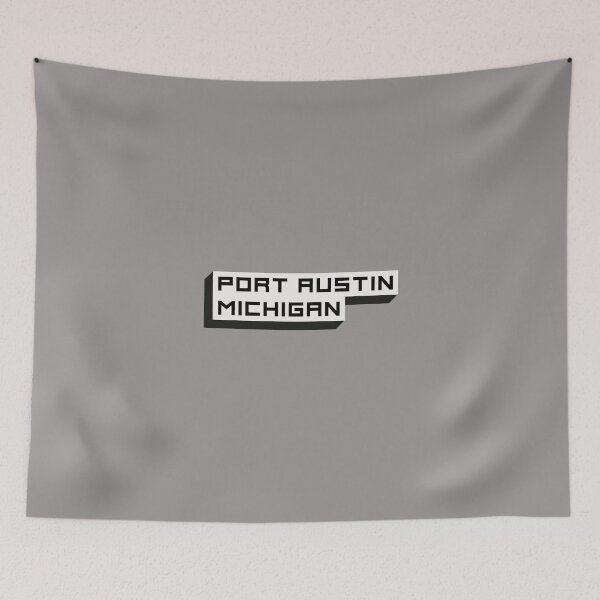 Item preview, Port Austin Michigan Shadow Block Design designed and sold by Eleven-K.