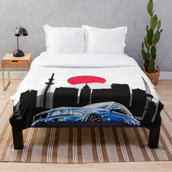 Aperçu de l'œuvre Skyline R34 GT-R Japon Tokyo Mont Fuji  créée et vendue par nicodrt.