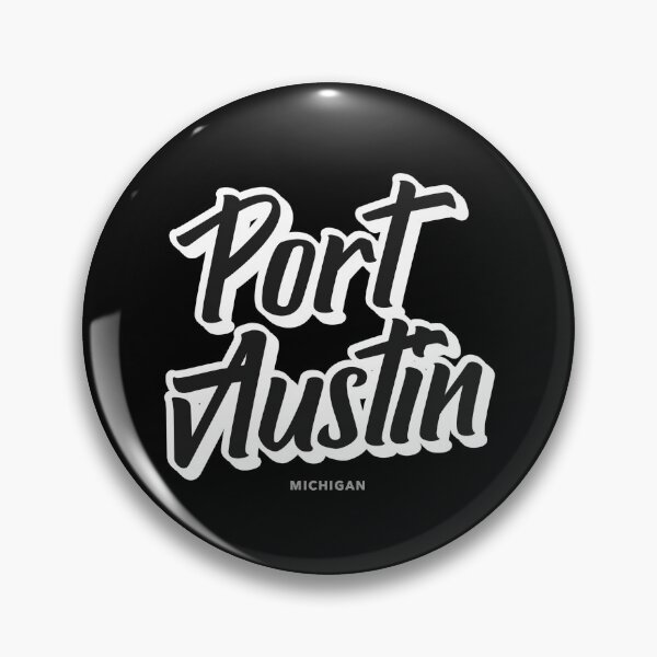 Item preview, Port Austin Michigan Bubble Black and White Design designed and sold by Eleven-K.