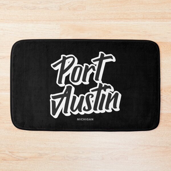 Item preview, Port Austin Michigan Bubble Black and White Design designed and sold by Eleven-K.