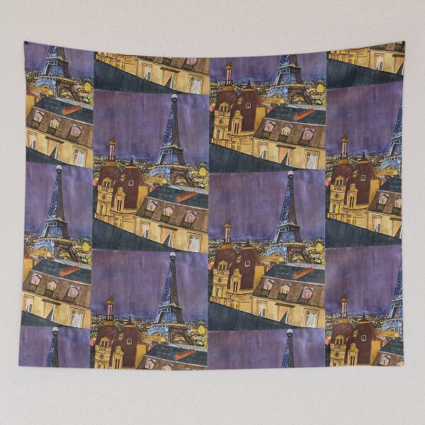 Item preview, La dame de fer paris in the night time designed and sold by cinnamon and snow .