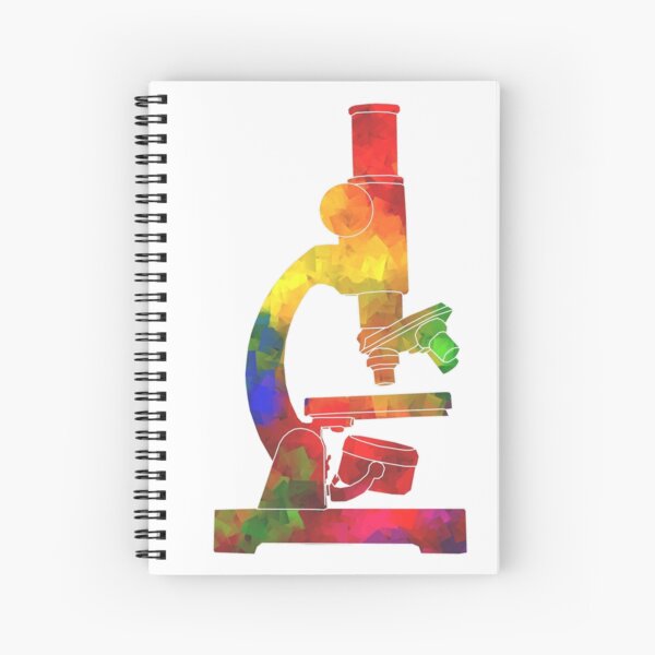 Rainbow Microscope Spiral Notebook